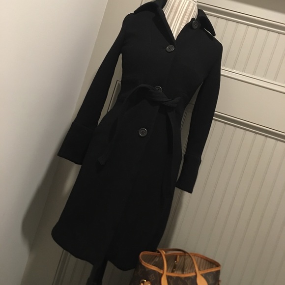 J. CREW Vintage Wool Jacket Black Size 6 EUC